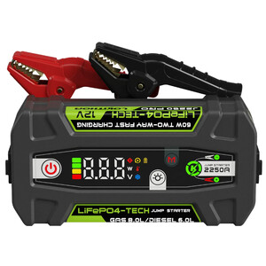 LOKITHOR jump starter / power bank J2250 PRO 12V 2250A, 51,2Wh LiFePO4